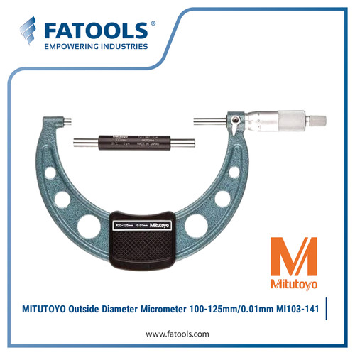 [EZM.0800003] MITUTOYO MI103141 Outside Diameter Micrometer 100-125mm/0.01mm MI 103 141 125mm OD