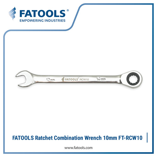 [EZM.0800020] FATOOLS RCW10 Ratcheting Combination Wrench 10mm Kunci Ring Pas Ratchet Bolak Balik 12PT