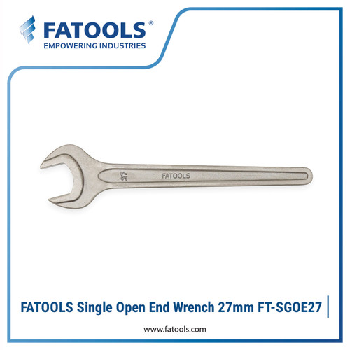 [EZM.0800028] FATOOLS SGOE27 Single Open End Wrench 27mm Kunci Pas Single DIN 894