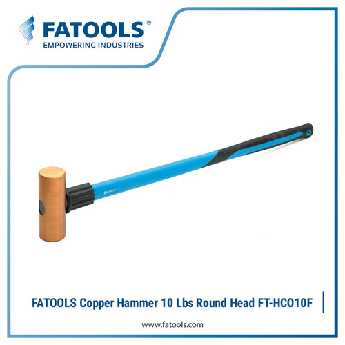 [EZM.0800032] FATOOLS HCO10F Copper Sledge Hammer 10 Lbs Round Head Palu Tembaga 100%