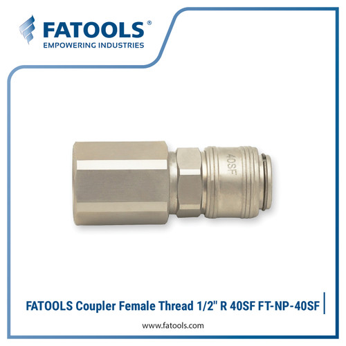 [EZM.0800035] FATOOLS NP-40SF Coupler Female Thread 1/2" R Air Quick Coupler 40SF Drat Dalam