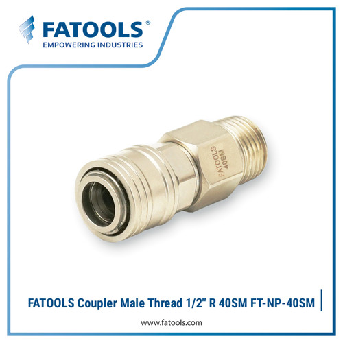 [EZM.0800043] FATOOLS FT-NP-40SM Coupler Male Thread 1/2" R Air Quick Coupler 40SM