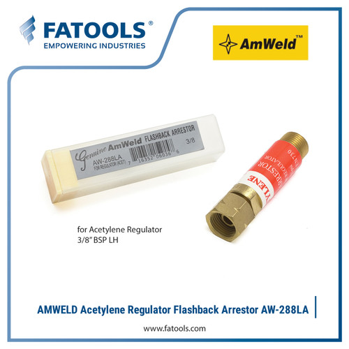 [EZM.0800193] FATOOLS 288LA Acetylene Regulator Flashback Arrestor 3/8 BSP LH 288LGB