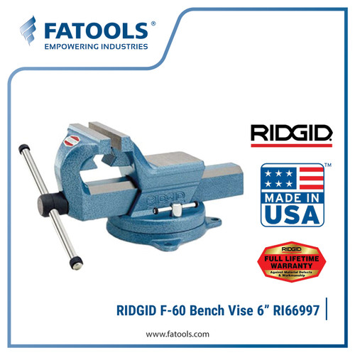 [EZM.0800232] RIDGID F-60 Swivel Bench Vise 6" 66997 Catok Ragum Putar