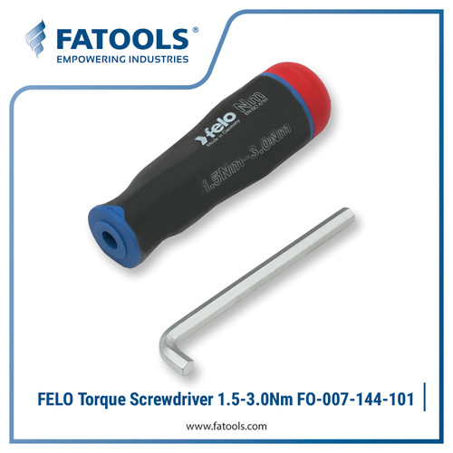 [EZM.0800575] FELO FO-007-144-101 Torque Screwdriver NM 1.5~3.0 Obeng Torsi Fatools