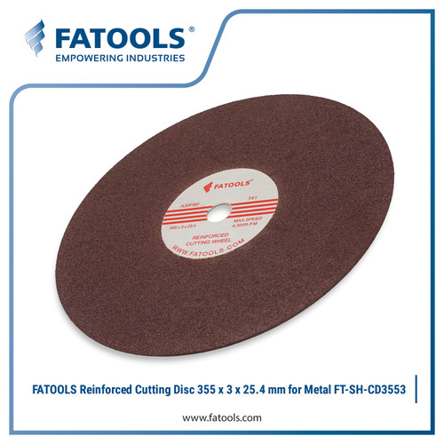 [EZM.0801164] FATOOLS SH-CD3553 Cutting Disc 355 X 3 X 25.4mm 14" Mata Gerinda Batu Cutting Wheel Cut Off Potong Besi A36PBF