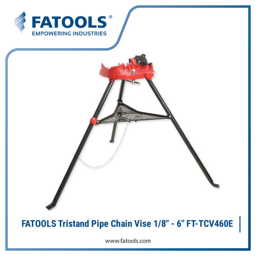 [EZM.0802958] FATOOLS TCV460E TRISTAND CHAIN VISE 1/8 - 6" PENJEPIT PIPA