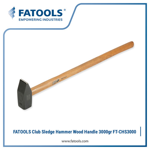 [EZM.0802694] FATOOLS CHS3000 Sledge Hammer Wood Handle 3 KG Spek Jerman Germany Palu 3000gr Forged TUV 大锤