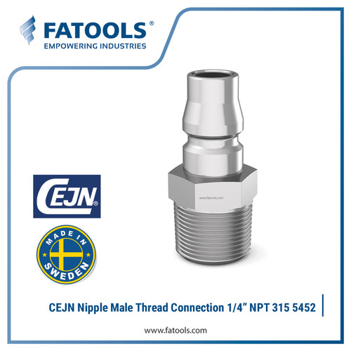 [EZM.0803046] CEJN 315 Nipple Male Thread Connection NPT 1/4 Inch 11 315 5452