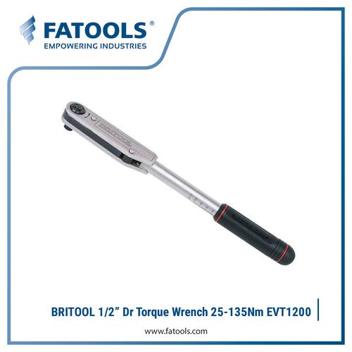 [EZM.0800162] BRITOOL EVT 1200A 1/2" Dr Torque Wrench 25-135Nm Kunci Momen Torsi