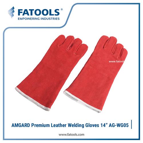 [EZM.0800242] AMGARD AG-WG05 Premium Leather Welding Gloves Sarung Tangan Las Kulit