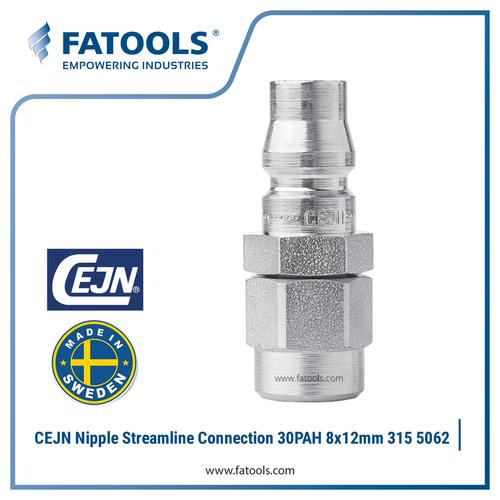 [EZM.0800449] CEJN 315 Nipple Streamline Connection 8x12mm 30PAH 10 315 5062