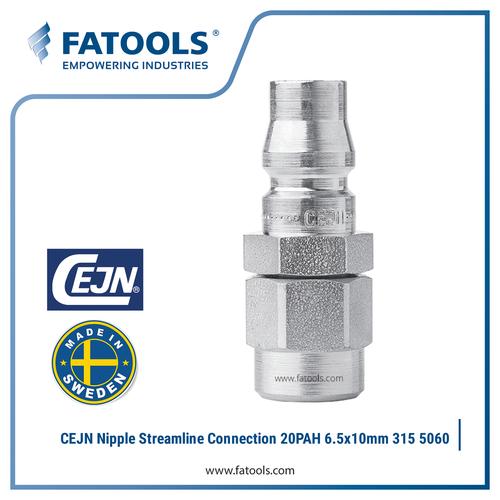 [EZM.0800450] CEJN 315 Nipple Streamline Connection 6.5x10mm 20PAH 10 315 5060