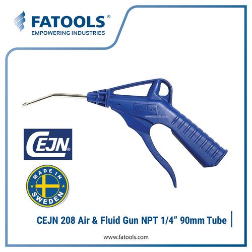[EZM.0800470] CEJN 208 Air Blow Gun & Fluid Gun 1/4" NPT Fixed 90mm Tube 11 208 0150