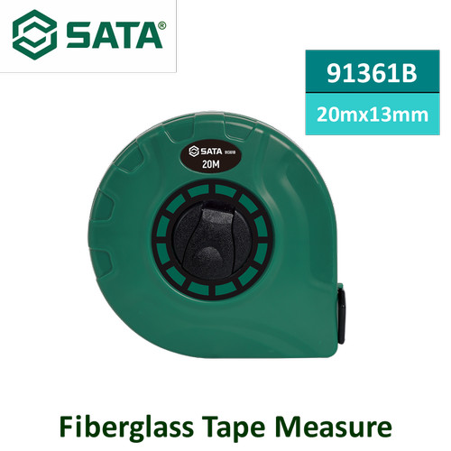 [91361B] Meteran 20 Meter x 13 mm Sata 91361B Fiberglass Tape Measure 20m x 13mm Sata Tools