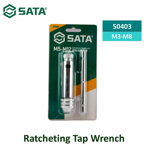 [50403] Gagang Kunci Tap Tangan Ratchet M3-M8 50403 SATA Handtap Ratcheting Wrench M3 - M8