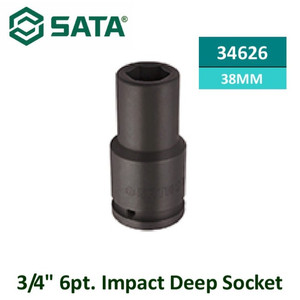 [34626] Kunci Shock Panjang 34626 3/4” 6PT Impact Deep Socket 38 mm Sata Tools
