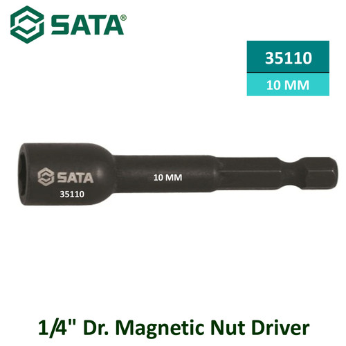[35110] Adaptor 35110 1/4" Dr. Magnetic Nut Driver 10mm Sata Tools