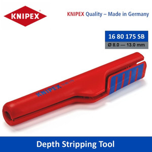 [1680175] Alat Kupas Kabel 16 80 175 SB Knipex Depth Stripping Tool