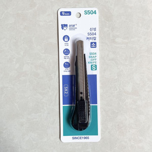 Pisau Cutter Kecil 9 mm S504 Alloy SINSEUNG Snap-Off Knife 9mm