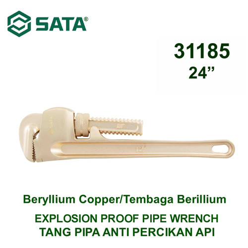 [31185] Tang Pipa Anti Api 31185 - 24" Explosion Proof Pipe Wrench Sata Tools