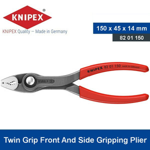 [8201150] Tang Penjepit Baut Rusak 82 01 150 Knipex TwinGrip Front And Side Gripping Plier