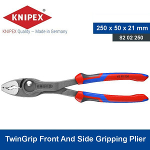 [8202250] Tang Penjepit Baut Rusak 82 02 250 Knipex TwinGrip Front And Side Gripping Plier