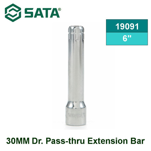 [19091] Kunci Shock Adaptor 19091 30 mm Dr. Pass-thru Extension Bar 6" Sata Tools