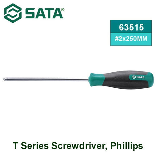 [63515] Obeng Plus 2 X 250 mm 63515 Cushion Grip PH Screwdriver Sata Tools