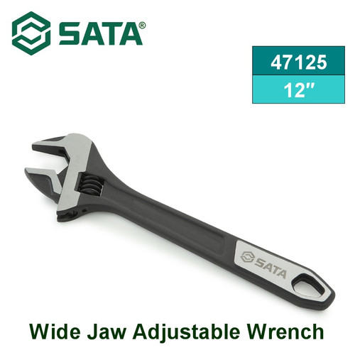 [47125] Kunci Inggris 12" 47125 Wide Jaw Adjustable Wrench Sata Tools