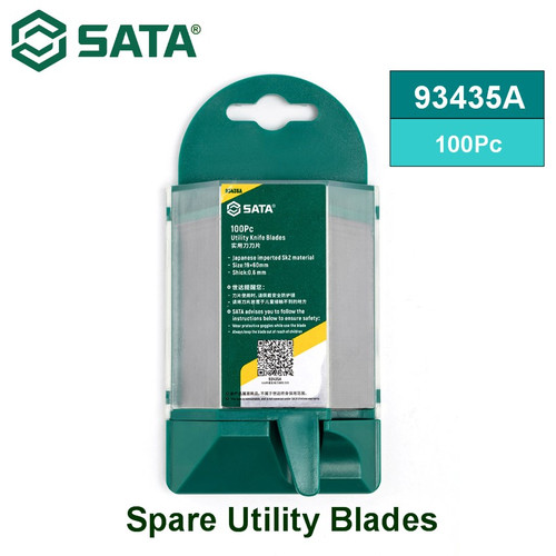 [93435A] Isi Cutter 93435A - 100Pc. Spare Utility Blades Sata Tools