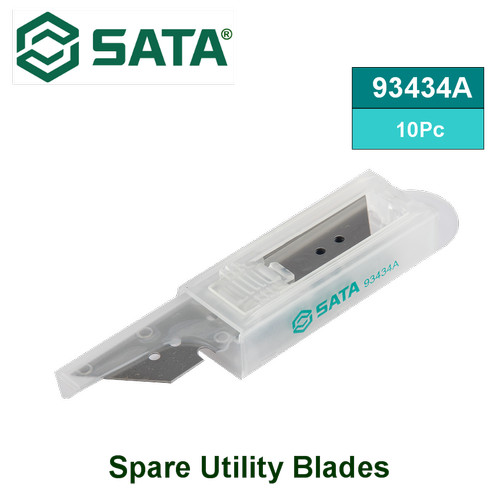 [93434A] Isi Cutter 93434A - 10Pc. Spare Utility Blades Sata Tools