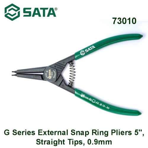 [73010] Tang Snap Ring Pliers G Series External 5", Straight Tips, 0.9mm 73010 Sata Tools