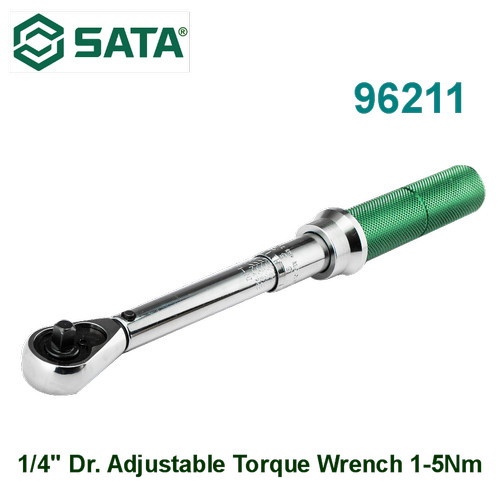 [96211] Kunci Mekanikal Torsi Momen 1/4" Torque 1-5Nm 96211 SATA TOOLS