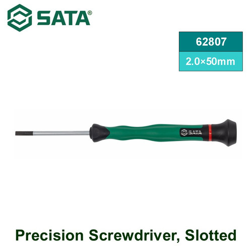 [62807] Obeng Mikro Minus 2.0×50 mm 62807 Precision Screwdriver Slotted Sata