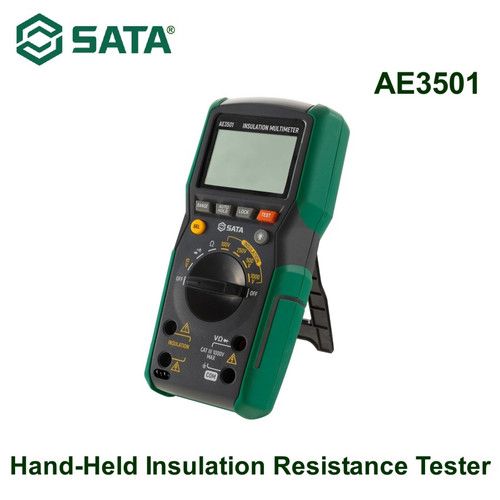 [AE3501] Multitester Penguji Arus Listrik AE3501 Hand-Held Insulation Resistance Tester Sata Tools