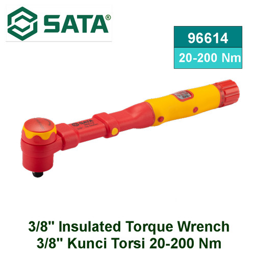 [96614] Kunci Torsi Listrik 3/8" 20-100 Nm 96614 Insulated Torque Wrench Sata Tools