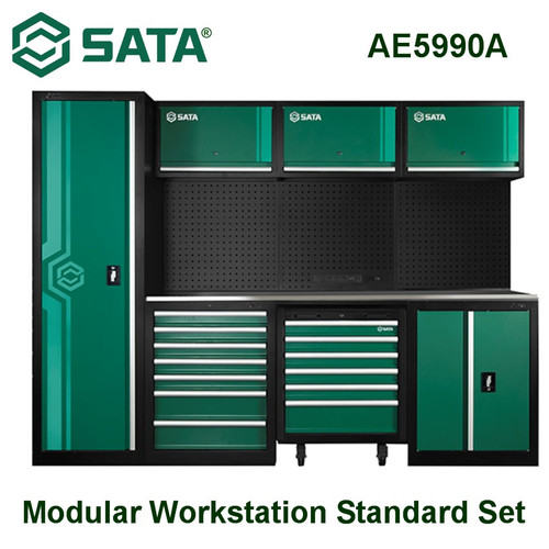 [AE5990A] Lemari Perkakas, Trolley Perkakas, Ruang Bengkel AE5990A Modular Workstation Standard Set Sata Tools