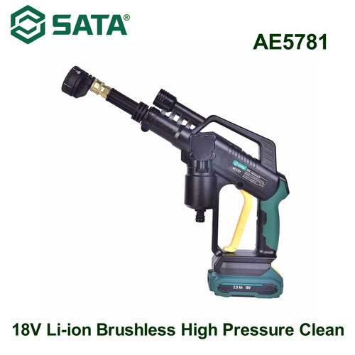 [AE5781] Jet Cleaner Jet Washer Tekanan Tinggi AE5781 Sata Tools 18V Li-ion Brushless High Pressure Clean