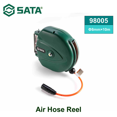 [98005] Gulungan Selang Udara Otomatis 98005 Air Hose Reel Dia 8 mm panjang 10 m Sata Tools