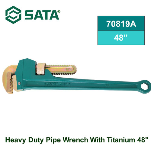 [70819A] Kunci Pipa 48 Inch Sata 70819A Heavy Duty Pipe Wrench With Titanium 48" Sata Tools