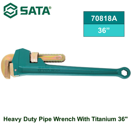 [70818A] Kunci Pipa 36 Inch Sata 70818A Heavy Duty Pipe Wrench With Titanium 36" Sata Tools