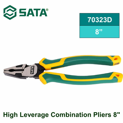 [70323D] Tang Kombinasi 8" Sata 70323D High Leverage Combination Pliers 8" Sata Tools