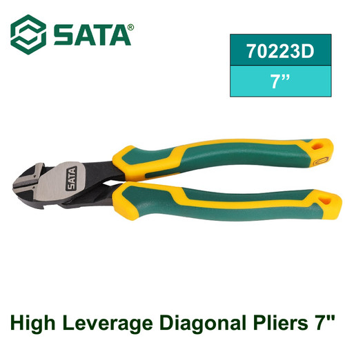 [70223D] Tang Potong 7" Sata 70223D High Leverage Diagonal Pliers 7" Sata Tools