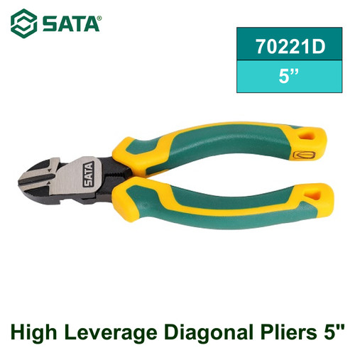 [70221D] Tang Potong 5" Sata 70221D High Leverage Diagonal Pliers 5" Sata Tools