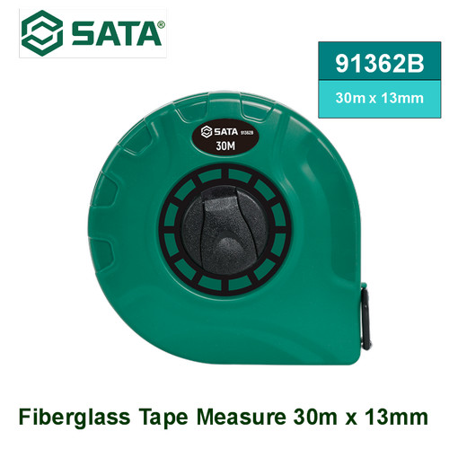 [91362B] Meteran 30 Meter x 13 mm Sata 91362B Fiberglass Tape Measure 30m x 13mm Sata Tools
