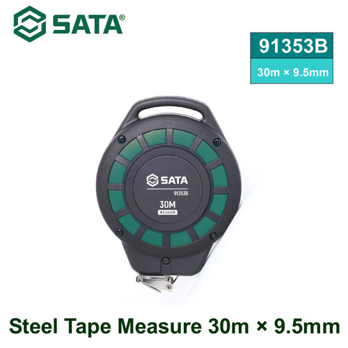 [91353B] Meteran 30 Meter x 9.5 mm Sata 91353B Steel Tape Measure 30m × 9.5mm Sata Tools