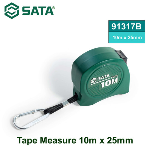 [91317B] Meteran 10 Meter x 25 mm Standar Japan Sata 91317B JIS 1 Tape Measure 10m x 25mm Sata Tools