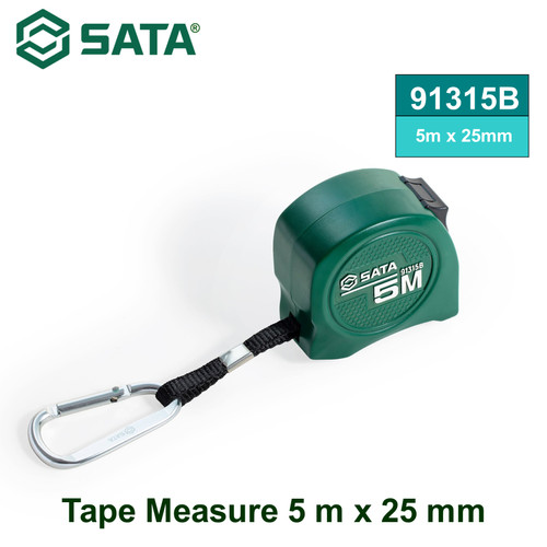 [91315B] Meteran 5 Meter x 25 mm Standar Japan Sata 91315B JIS 1 Tape Measure 5m x 25mm Sata Tools