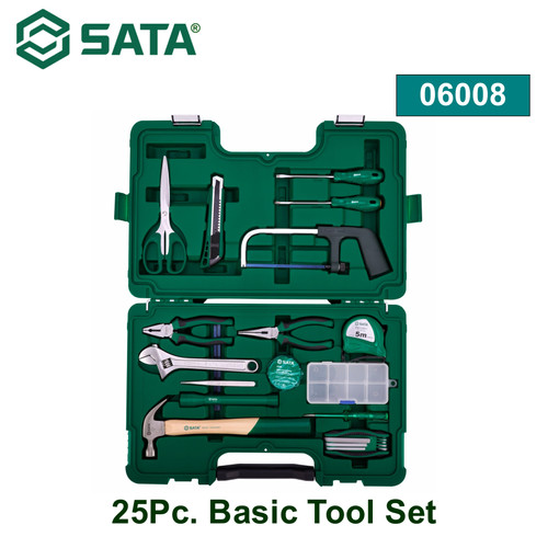 [6008] Tool Kit Set 25 buah 06008 25Pc. Basic Tool Set Sata Tools